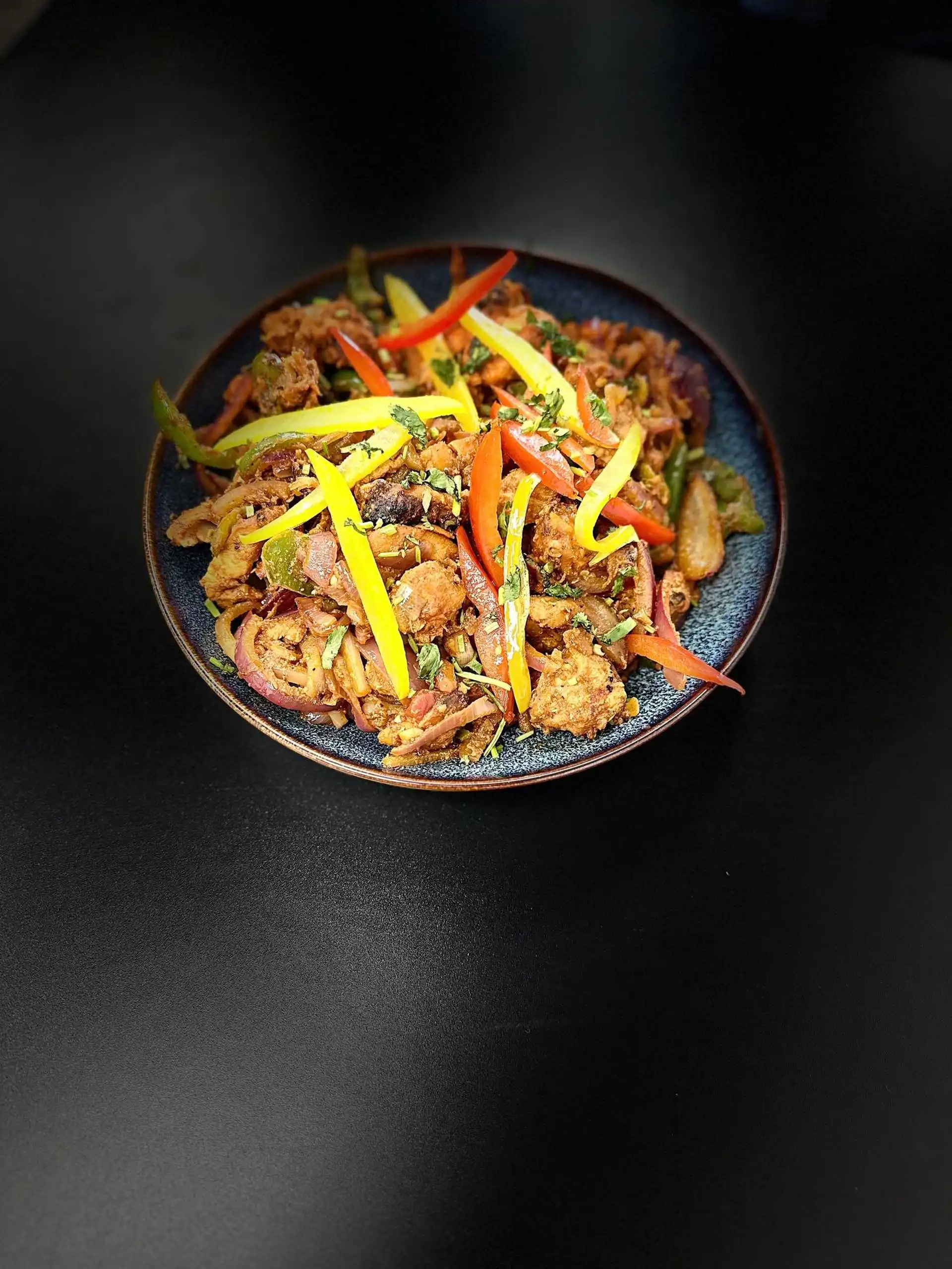 Delicious Mutton Sukka at The Samosa Shop in Edmonton, AB